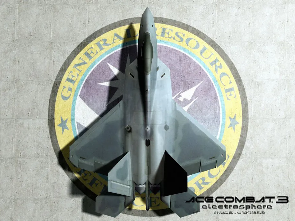 Backdrop artwork for Ace Combat 3: Electrosphere