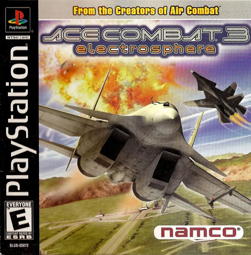 Ace Combat 3: Electrosphere cover art for Sony Playstation