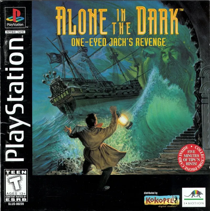 Alone in the Dark: One-Eyed Jack's Revenge cover art for Sony Playstation