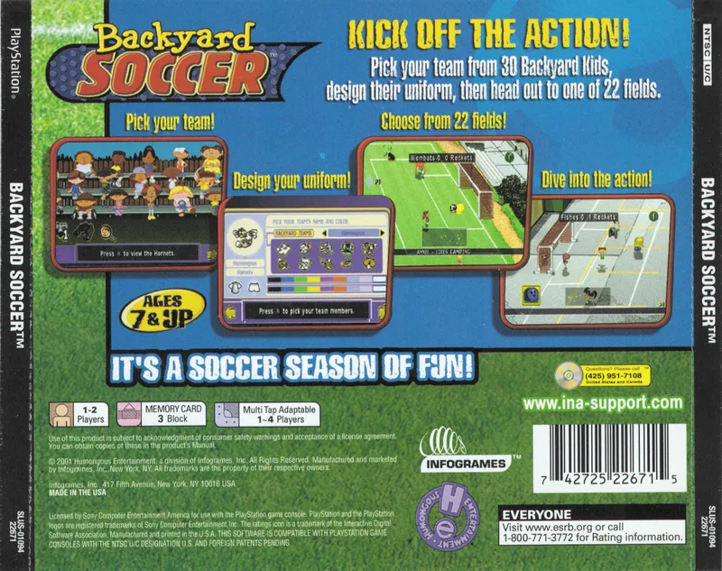 Backyard Soccer box back