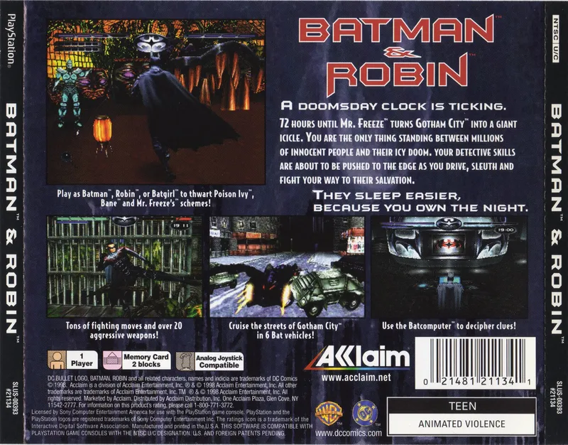 Batman & Robin box back