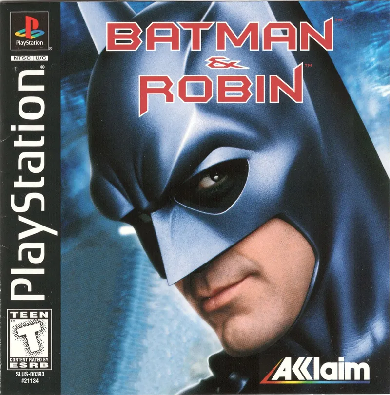 Batman & Robin cover art for Sony Playstation