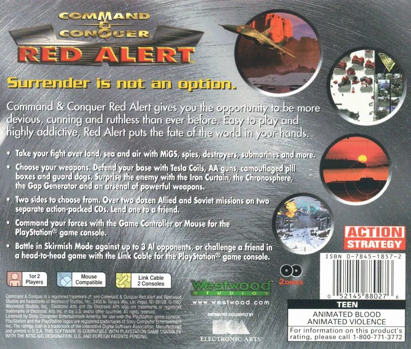 Command & Conquer: Red Alert box back