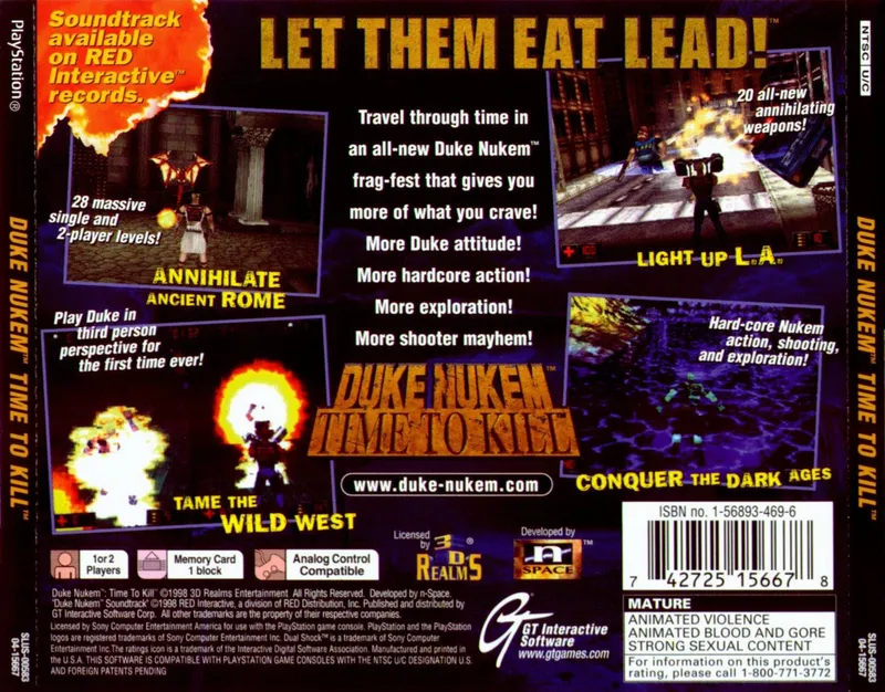 Duke Nukem: Time to Kill box back
