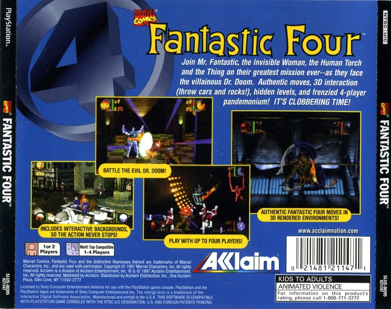 Fantastic Four box back