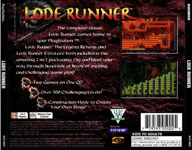 Lode Runner box back
