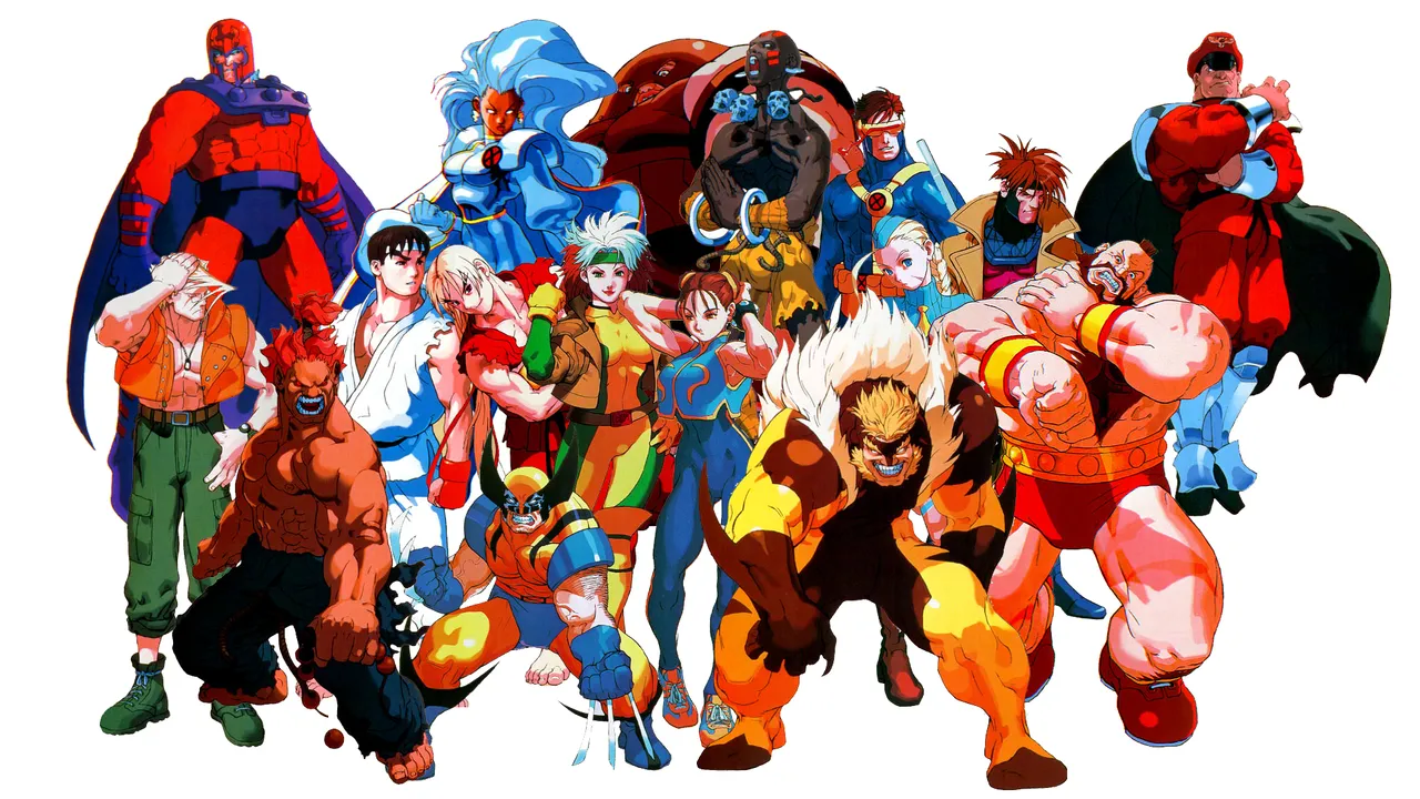 Backdrop artwork for Marvel Super Heroes vs. Street Fighter
