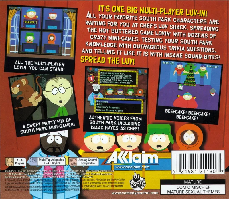 South Park: Chef's Luv Shack box back