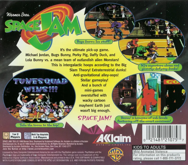 Space Jam box back