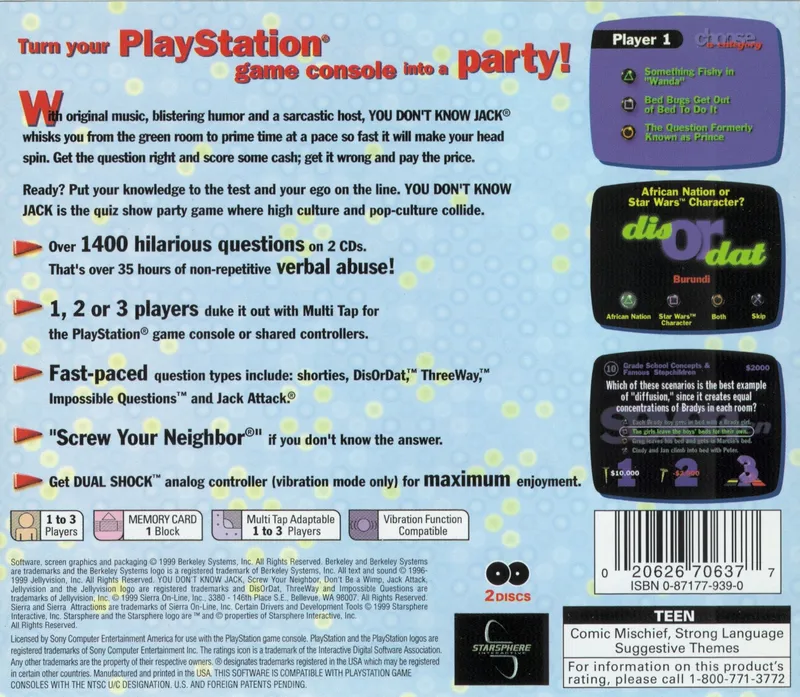 You Don't Know Jack box back