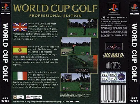 World Cup Golf: Professional Edition box back