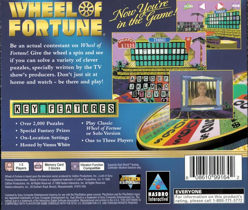 Wheel of Fortune box back