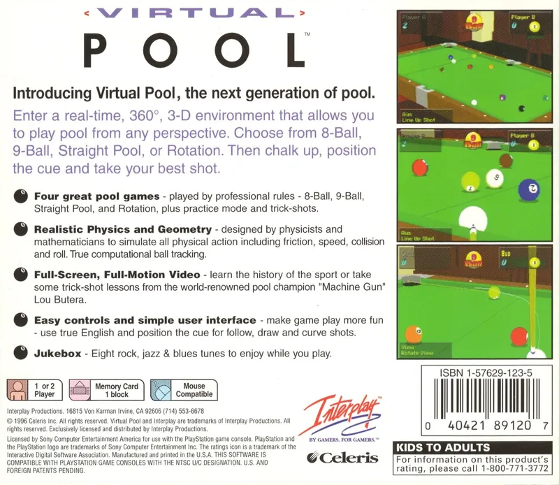 Virtual Pool box back