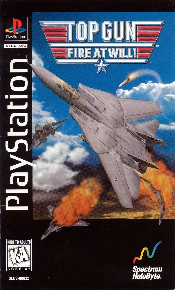 Top Gun: Fire at Will! box art
