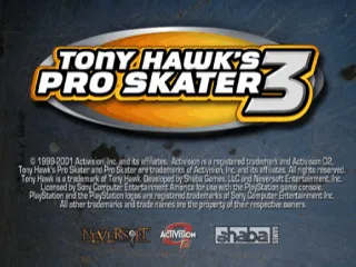 Tony Hawk's Pro Skater 3 screenshot