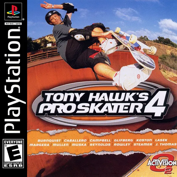 Tony Hawk's Pro Skater 4 box art