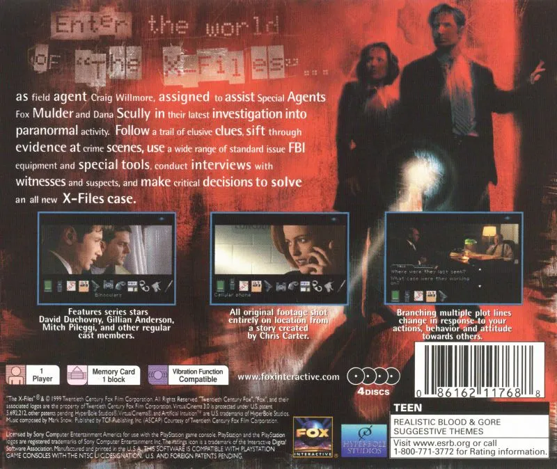 The X-Files box back