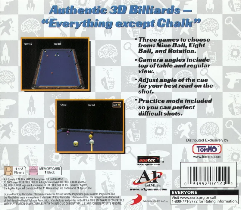 Billiards box back