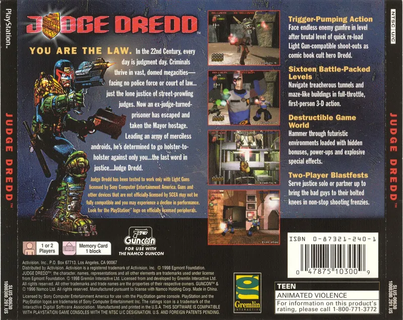 Judge Dredd box back