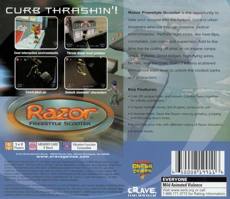 Razor Freestyle Scooter box back