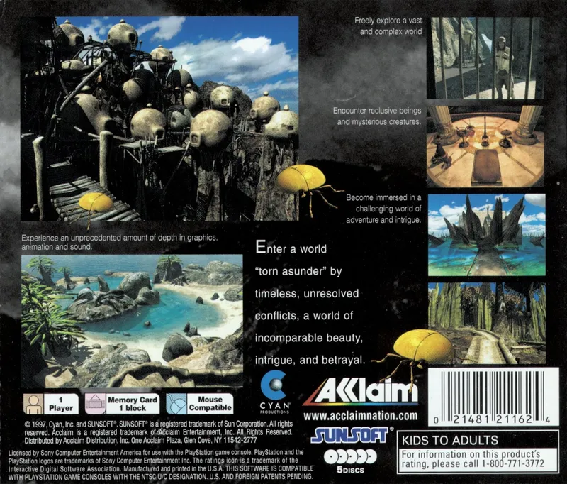 Riven: The Sequel to Myst box back