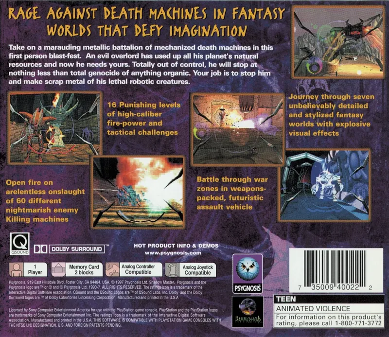 Shadow Master box back