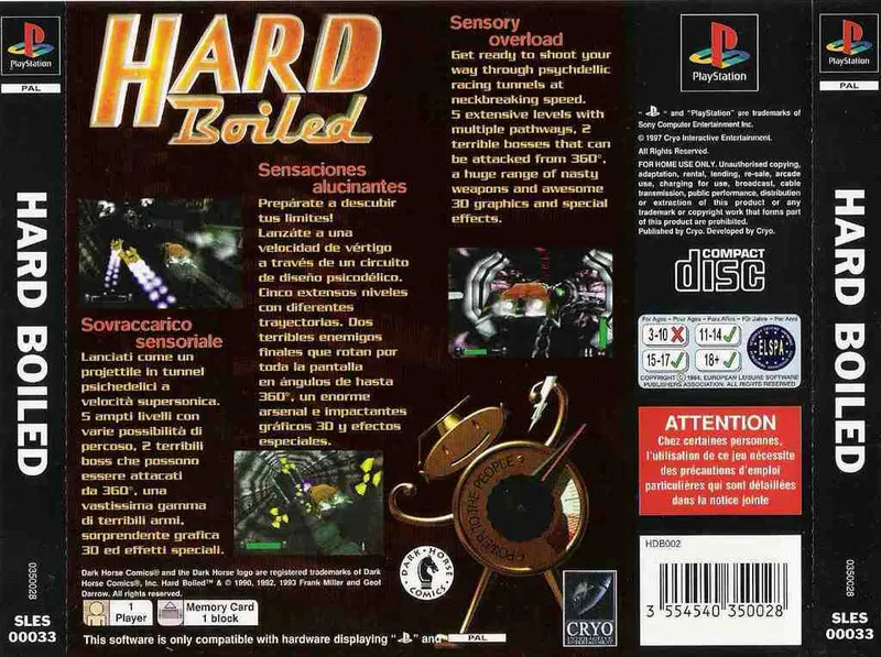 Hard Boiled box back
