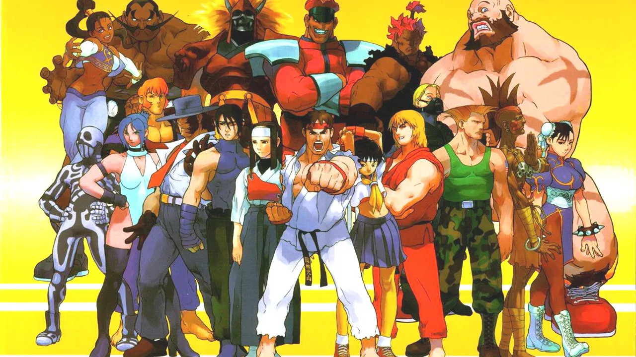 Backdrop artwork for Street Fighter EX 2 Plus