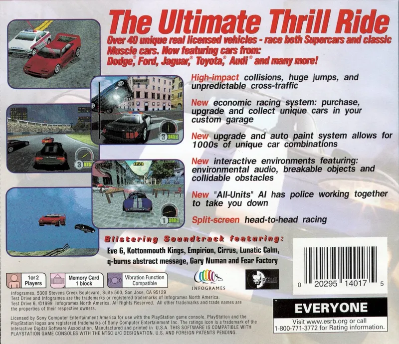 Test Drive 6 box back