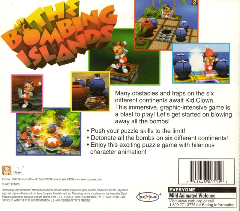 The Bombing Islands box back