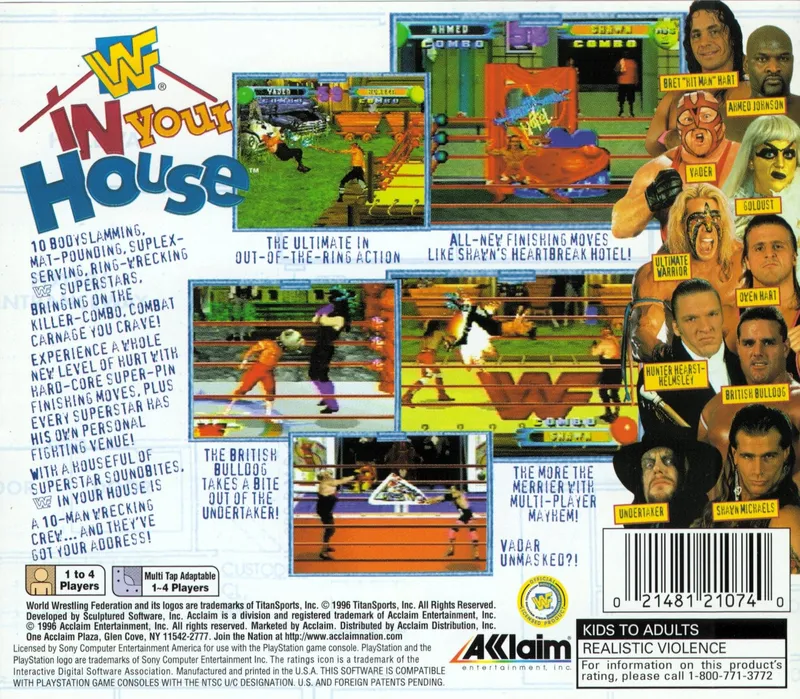 WWF In Your House box back