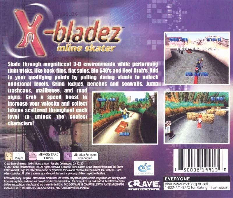 X-Bladez: Inline Skater box back