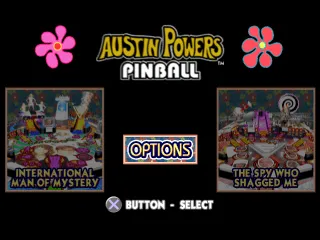 Backdrop artwork for Austin Powers Pinball