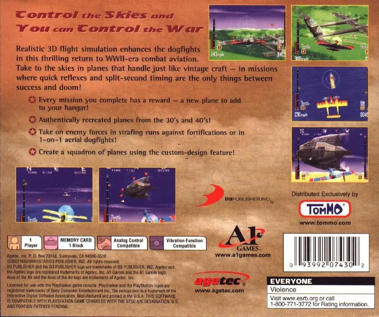 Aces of the Air box back