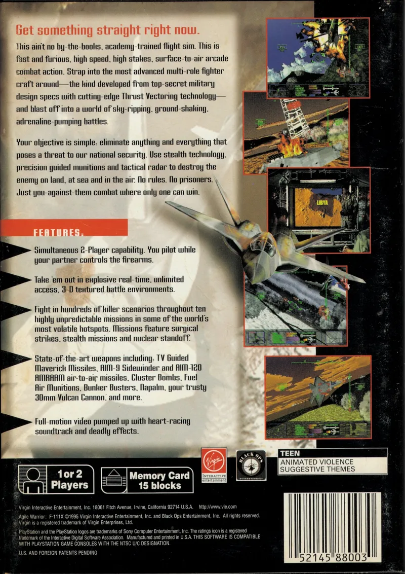Agile Warrior F-111X box back