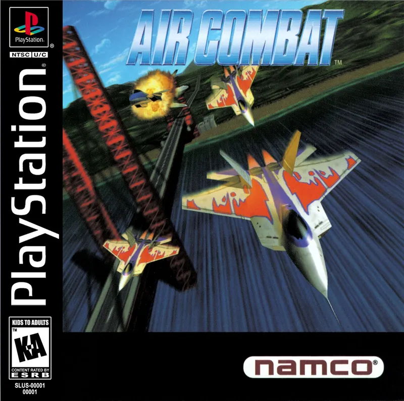 Air Combat cover art for Sony Playstation
