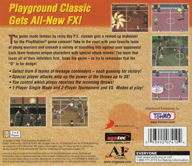 All-Star Slammin' D-Ball box back