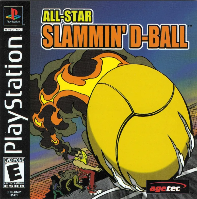 All-Star Slammin' D-Ball cover art for Sony Playstation