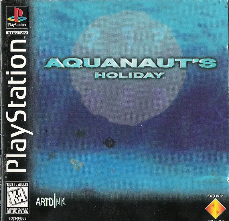 Aquanaut's Holiday cover art for Sony Playstation