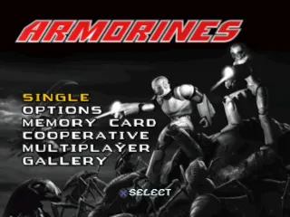 Backdrop artwork for Armorines: Project S.W.A.R.M.
