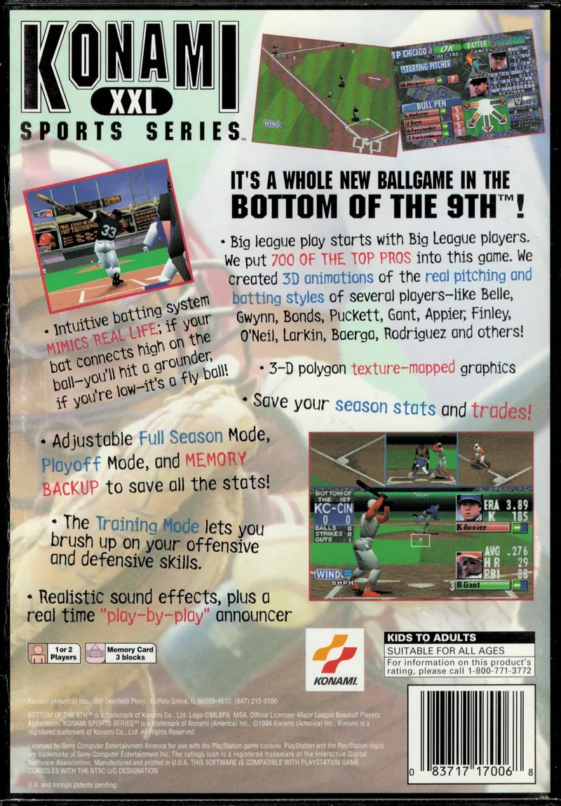 Bottom of the 9th box back