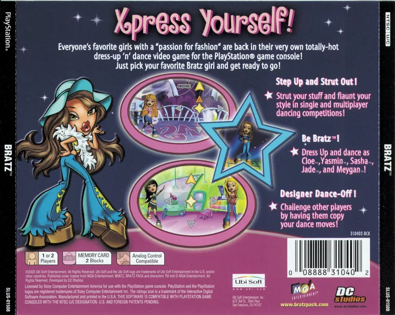 Bratz box back