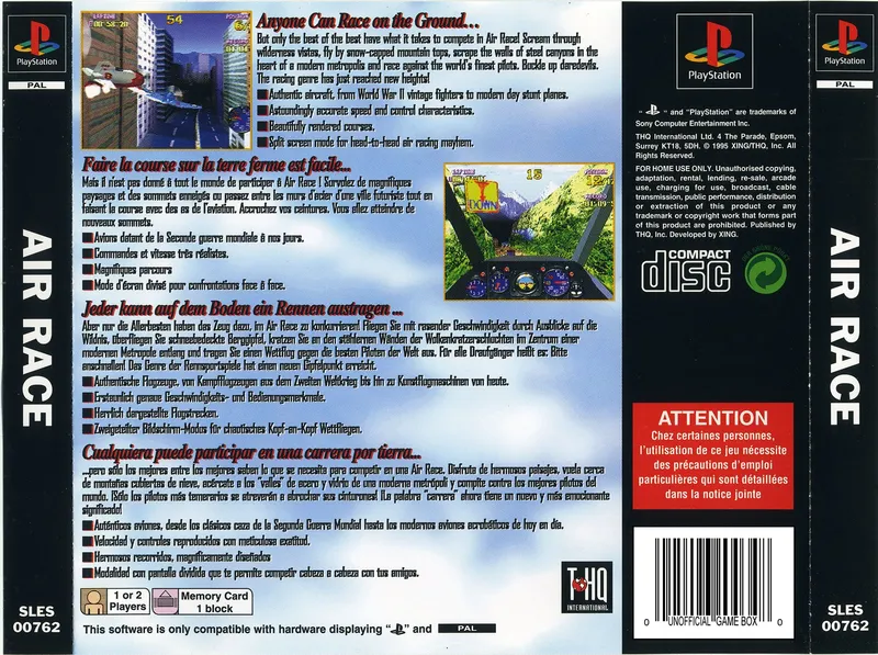 Bravo Air Race box back
