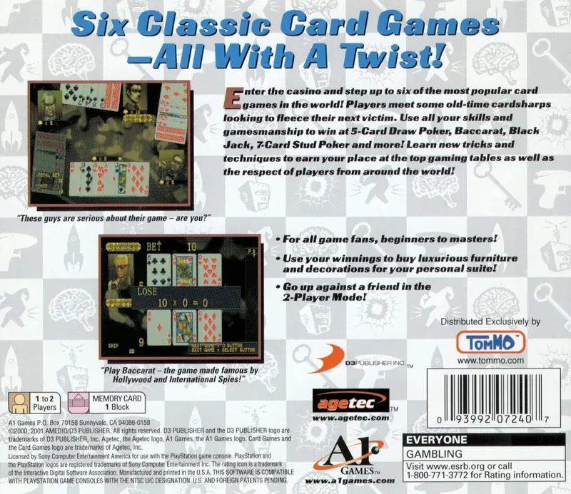 Card Games box back