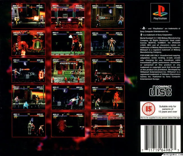 Mortal Kombat 3 box back