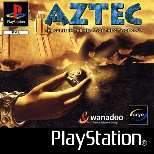 Aztec: The Curse in the Heart of the City of Gold cover art for Sony Playstation