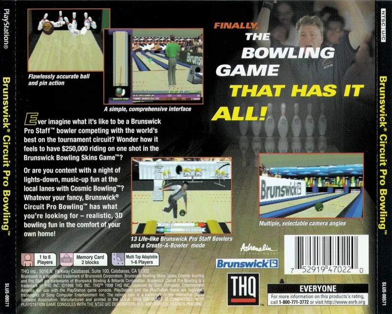 Brunswick Circuit Pro Bowling box back