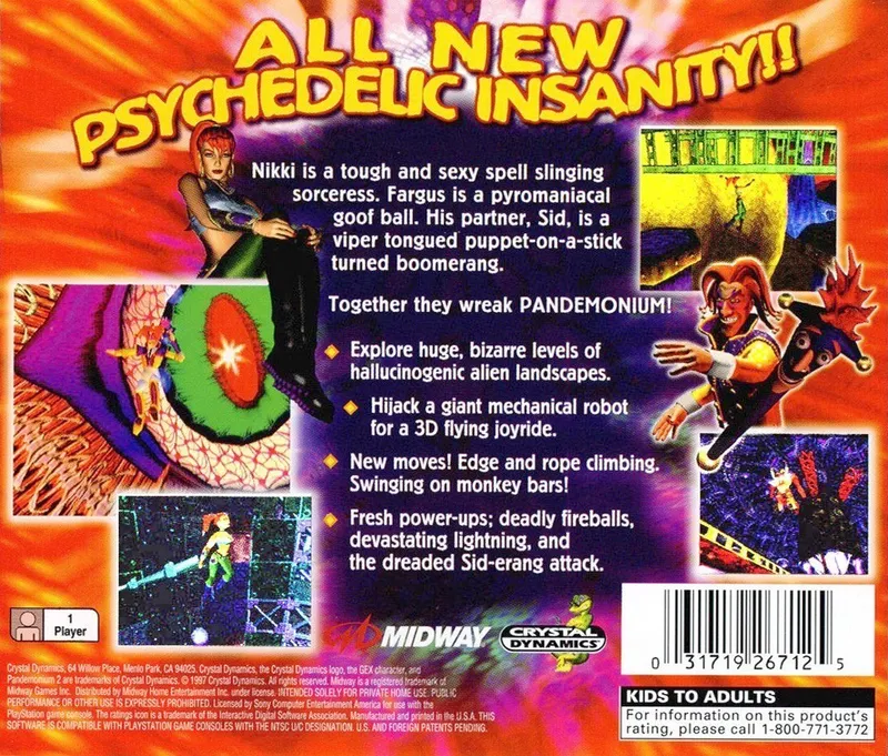 Pandemonium 2 box back