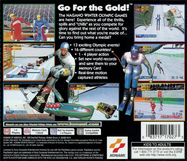 Nagano Winter Olympics '98 box back