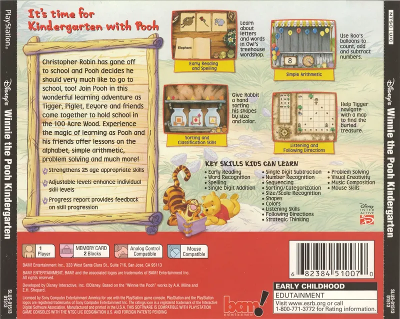 Winnie the Pooh: Kindergarten box back